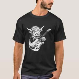 Camiseta Guitarrista Guitarra - Vaqueiro Criador de Gado Ay
