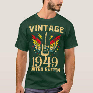 Camiseta Guitarrista Guitarrista de 73 Anos de Idade