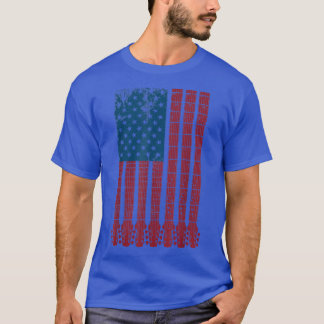 Camiseta Guitarrista guitarrista dos EUA Quarto O