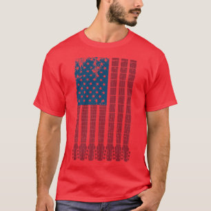 Camiseta Guitarrista guitarrista dos EUA Quarto O