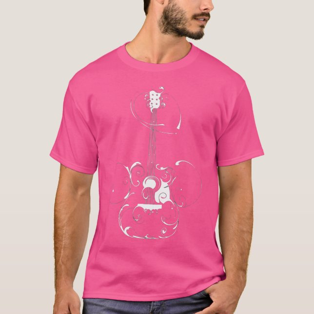 Camiseta Guitarrista Guitarrista Musical Mens S (Frente)