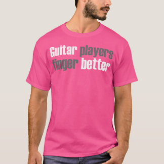 Camiseta Guitarrista Jogador de Violão Dedo Melhor