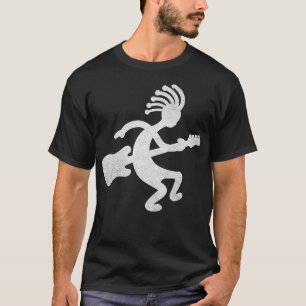 Camiseta Guitarrista Kokopelli Native American Hieroglyph