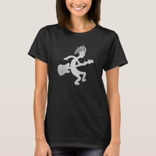 Camiseta Guitarrista Kokopelli Native American Hieroglyph