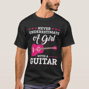 Camiseta Guitarrista Mulheres Guitarristas Raparigas