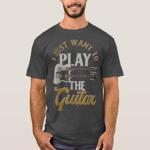 Camiseta Guitarrista Musicista Musicista Engraçado Guita