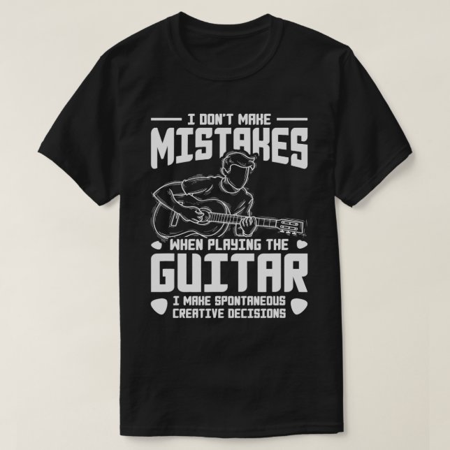 Camiseta Guitarrista Músico Guitarrista Guitarra Presente V (Frente do Design)