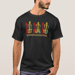 Camiseta Guitarrista Pai Melhor Papai de Todos os Tempos Di