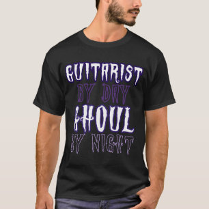 Camiseta Guitarrista por dia fantasma à noite