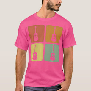 Camiseta Guitarrista retrô-acústico guitarrista venenoso