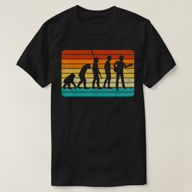 Camiseta Guitarrista Vintage Design Guitarista I Retro Evo (Frente do Design)