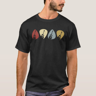 Camiseta Guitarrista Vintage Plectro Guitarra Retro