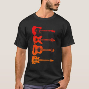 Camiseta Guitarristas legal Homens Mulheres Vintage Gui Acú