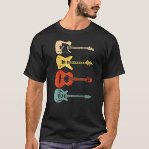 Camiseta Guitarristas legal Homens Mulheres Vintage Gui Acú