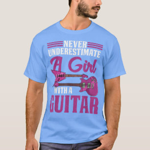 Camiseta Guitarristas Mulheres Roeiam Músico Guitarrista