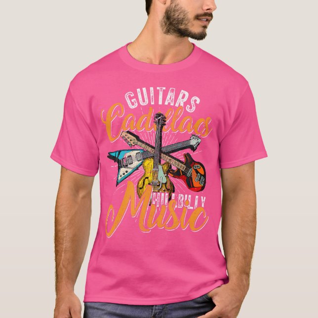 Camiseta Guitars Cadillacs Hillbilly Music - Country Songs  (Frente)