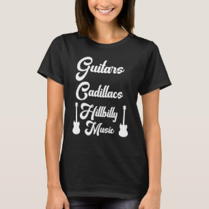 Camiseta Guitars Cadillacs Hillbilly Music Shirt Mens Count