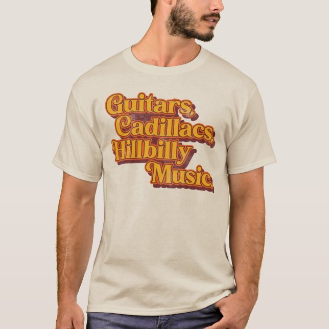 Camiseta "Guitars.. Hillbilly Music" Música country (Frente)