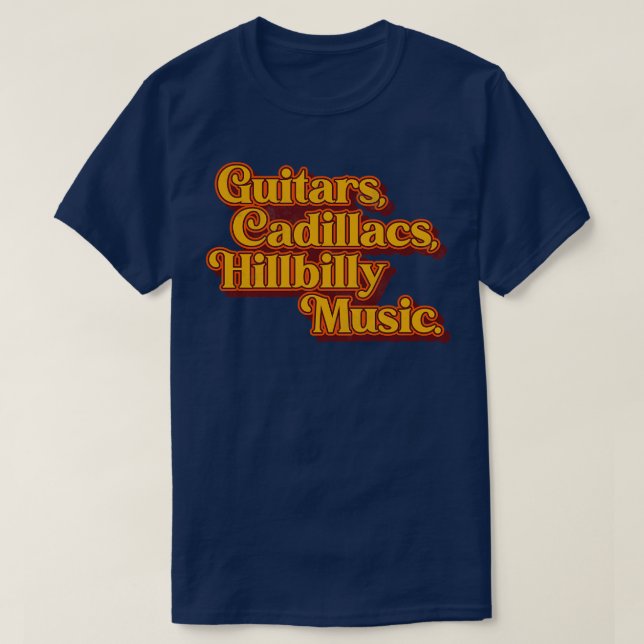 Camiseta Guitars Lyrics Dwight Yoakam Tributa (Frente do Design)