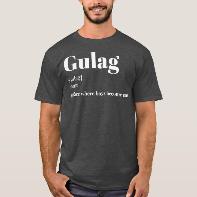 Camiseta GULAG Definition Engraçado Gaming gamer meme Gift (Frente)