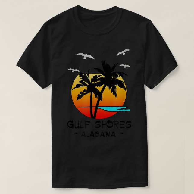 CAMISETA GULF COMPARTILHA A PRAIA DE DESTINO TROPICAL ALABA (Frente do Design)