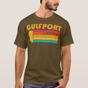 Camiseta Gulfport Mississipi Vintage Afetou Souvenir