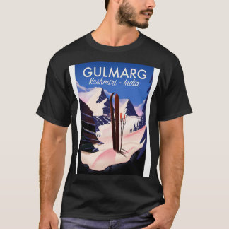 Camiseta Gulmarg Kashmiri India Ski poster