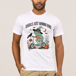 Camiseta Gulosos Só Querem Pássaros Sapo Engraçado