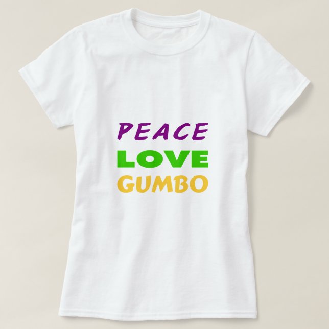 CAMISETA GUMBO DO AMOR DA PAZ (Frente do Design)