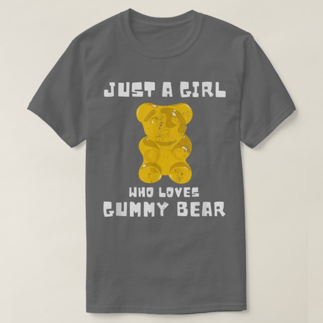 Camiseta Gummies Fruity Bears Candy Apenas Uma Menina Que A (Frente do Design)