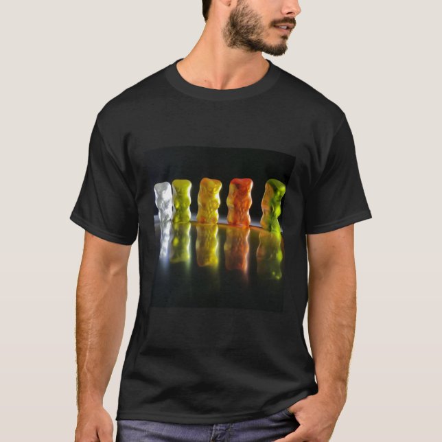 Camiseta Gummy Bears, Diversão de Impressão (Frente)