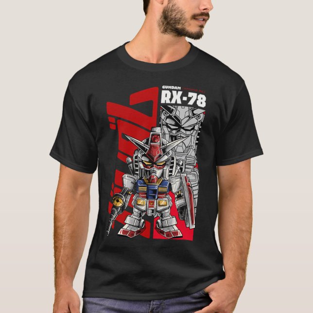 Camiseta Gundam Rx78 (Frente)