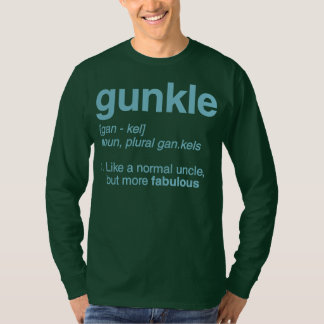 Camiseta Gunkle Dictionary Definition Engraçado Gay Tio