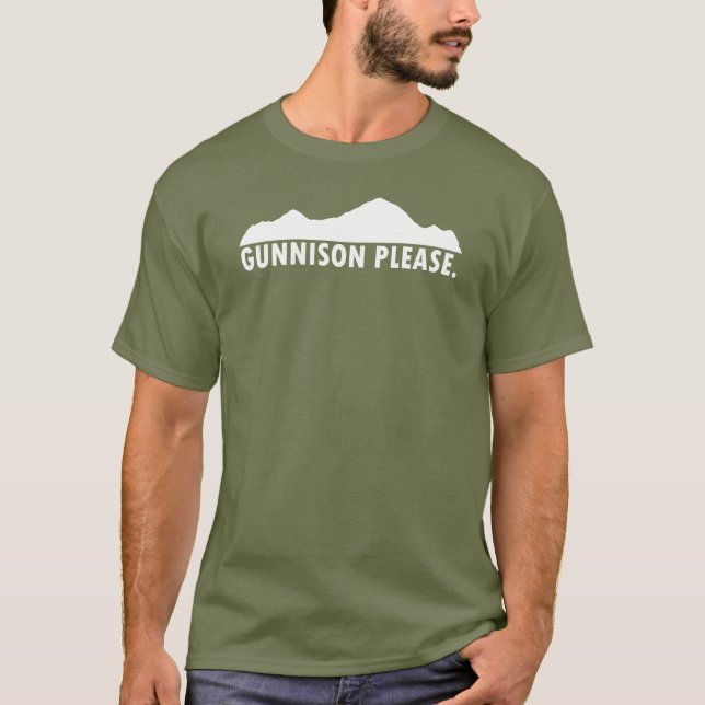 Camiseta Gunnison Colorado por favor (Frente)