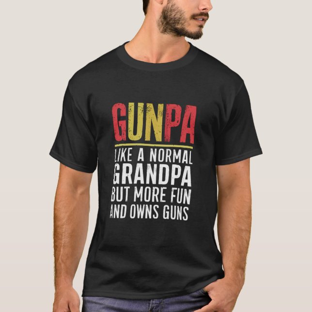 Camiseta Gunpa Como Um Avô Normal, Mas Mais Divertido E Don (Frente)