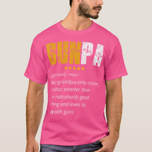 Camiseta Gunpa Gun Avô Funny Gunpa Definição Proprietário d