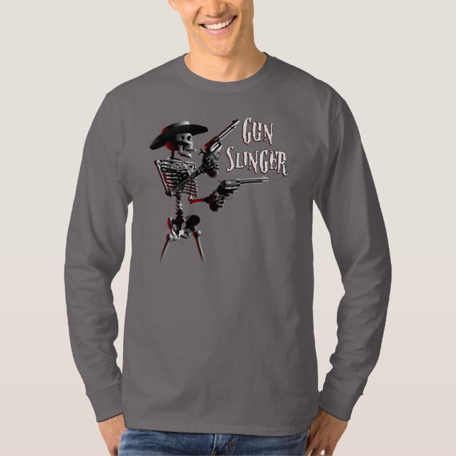 Camiseta GunSlinger de esqueleto (Frente)