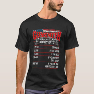 Camiseta Gunsmith Ha Rate EUA Flag Gunsmithing Gun Repa