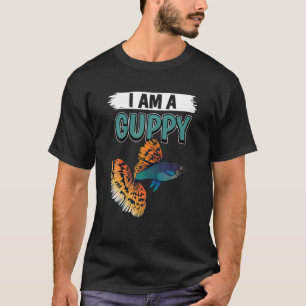 Camiseta Guppies Cita Peixe Proprietário Do Aquário Eu So