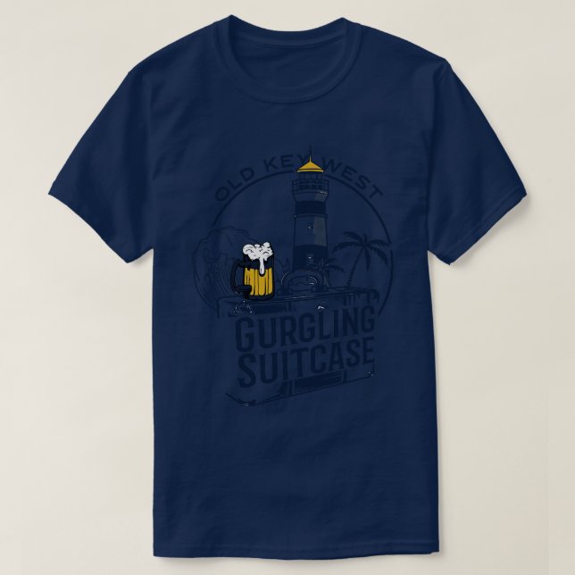 Camiseta Gurgling Suitcase Old Key West Orlando Resort (Frente do Design)