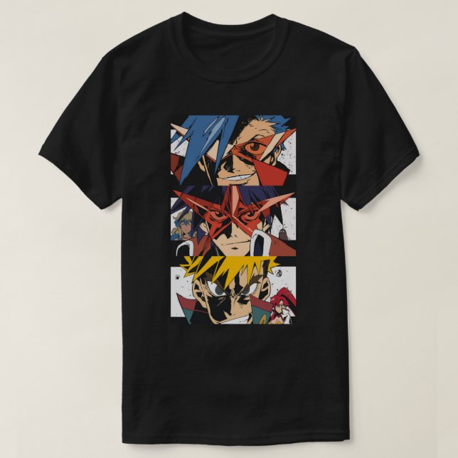 Camiseta Gurren Lagann 16 (Frente do Design)