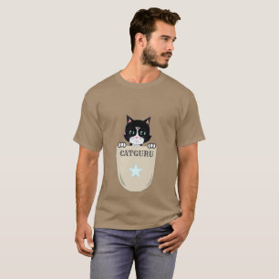 Camiseta Guru Gato de Smoking Fofo