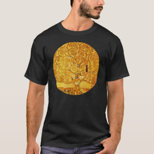 Camiseta Gustav Klimt Árvore da Vida: Art Nouveau Simbolist