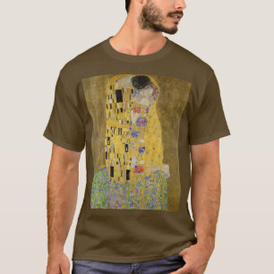 Camiseta Gustav Klimt é a pintura de beijo