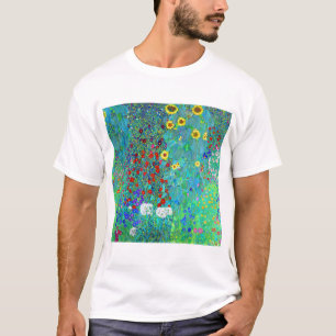 Camiseta Gustav Klimt Garden com Girassóis