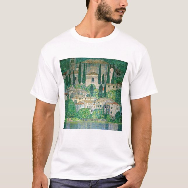 Camiseta Gustav Klimt - Igreja em Cassone (Frente)