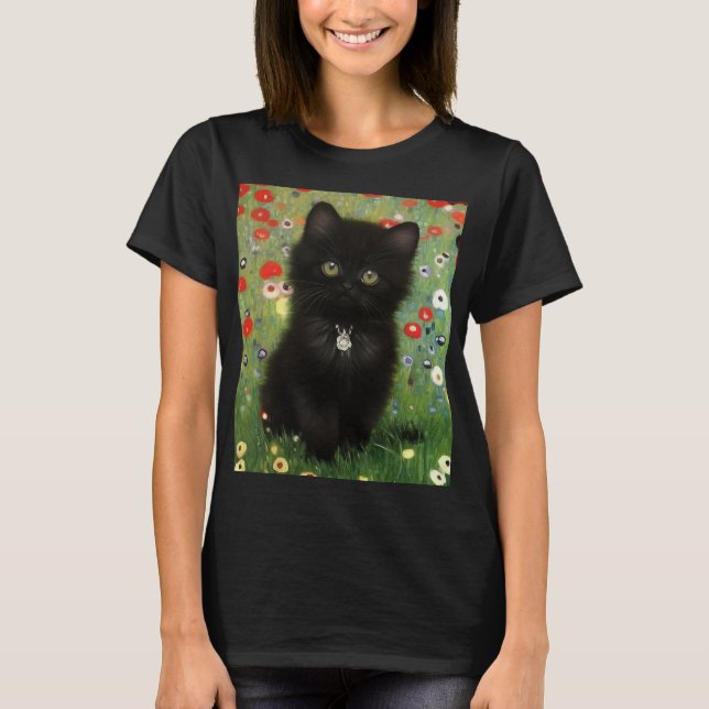 Camiseta Gustav Klimt Kitten (Frente)