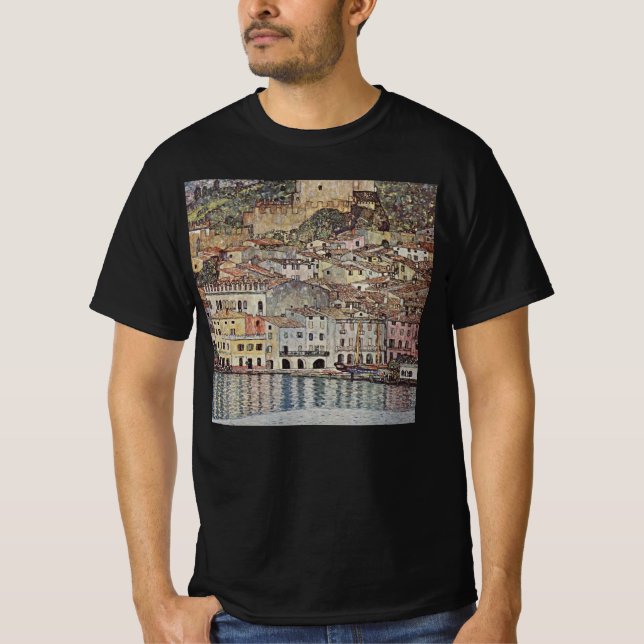 Camiseta Gustav Klimt - Malcesine (lago Garda, Itália)  (Frente)