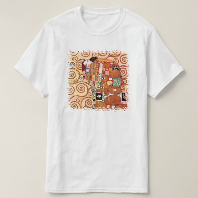 Camiseta Gustav Klimt - O Embrião - Pintura De Arte Bela (Frente do Design)