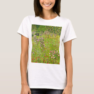 Camiseta Gustav Klimt Orchard com Rosas